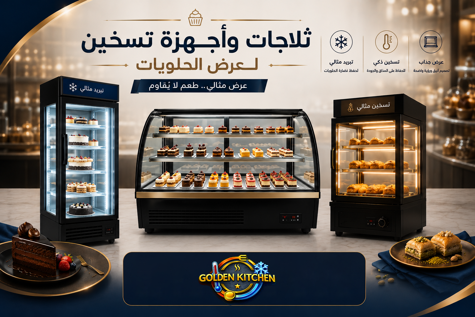 عرض الحلويات-Sweets display