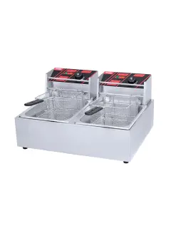 مقلاة كهربائية ذات خزان واحد وسلتين -  one Tank 2-Basket Electric Fryer