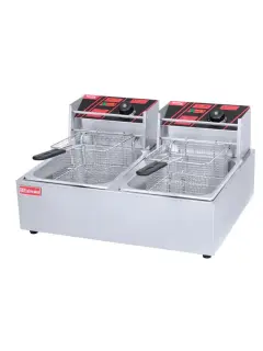 مقلاة كهربائية سعة 8+8 لتر - Electric fryer 8+8 liters